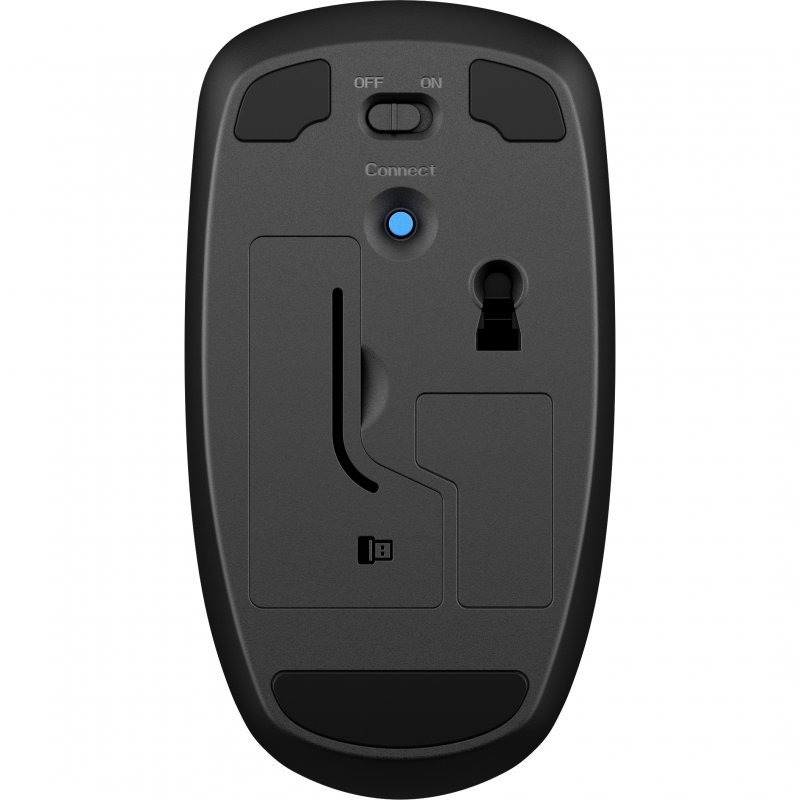 RATON INALAMBRICO HP X200 NEGRO - USB 1600DPI - 3 BOTONES - USO AMBIDIESTRO