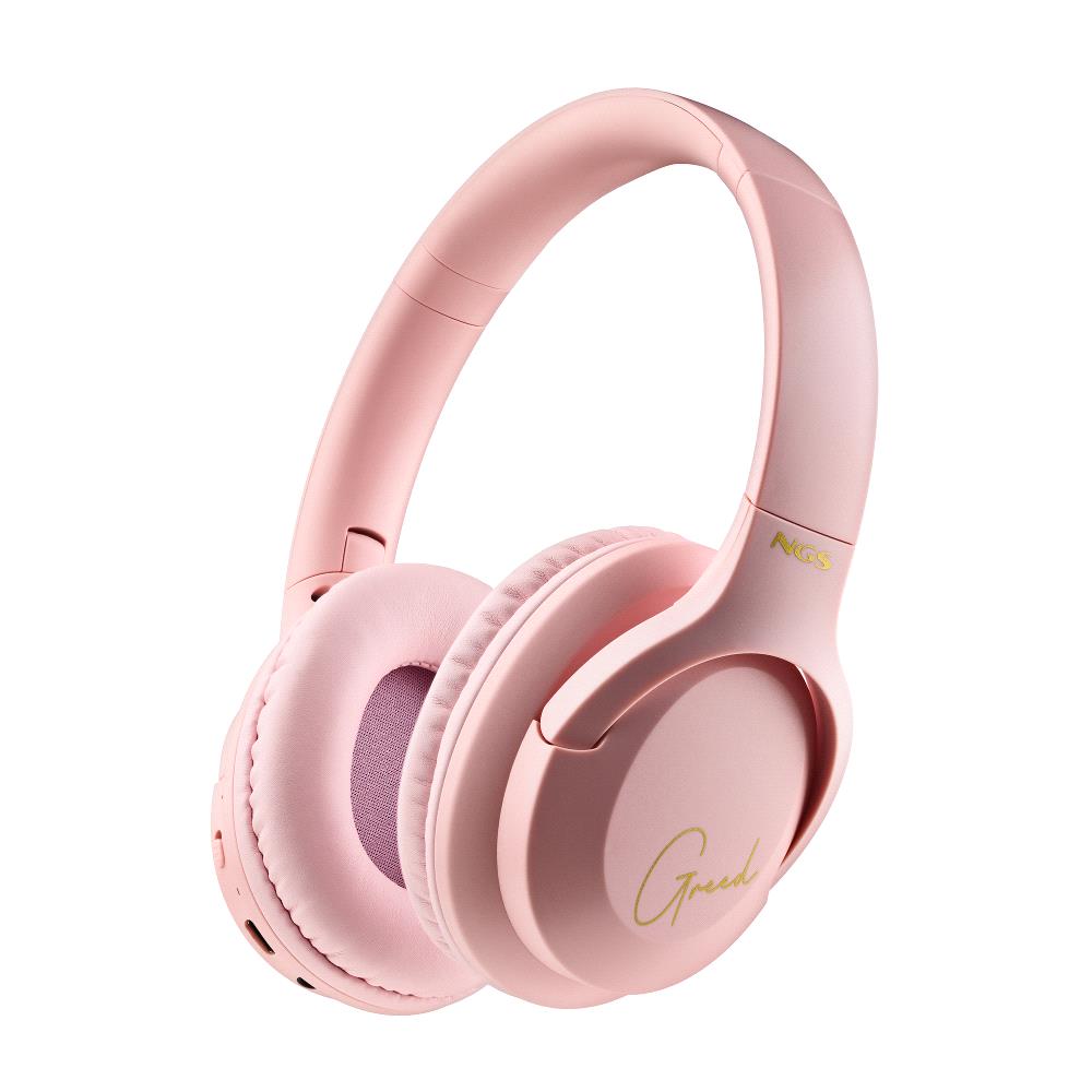 AURICULARES INALAMBRICOS DIADEMA NGS ARTICA GREED ROSA CON MICROFONO - BLUETOOTH 5.1