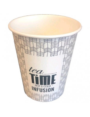VASO CAFE PAPEL TIME PAQUETE 50 UNIDADES
