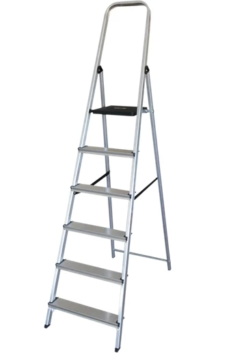 ESCALERA ALUMINIO 6 PELDAÑOS GSC - MAX. 150KG