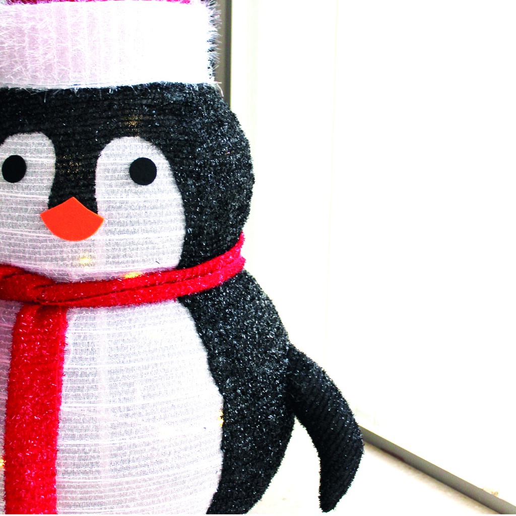 PINGÜINO PLEGABLE LED GSC 60cm - LUZ CALIDA - 8 FUNCIONES - FUNCIONA A PILAS