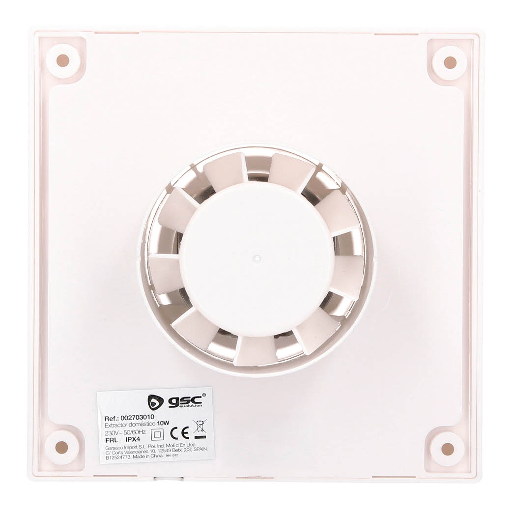 EXTRACTOR DOMESTICO NAGOD GSC - POTENCIA 10W - DIAMETRO Ø80mm - CAUDAL 70m3/h