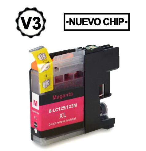 CARTUCHO BM BROTHER COMPATIBLE LC125XL MAGENTA LC125XLM 16,6ML.