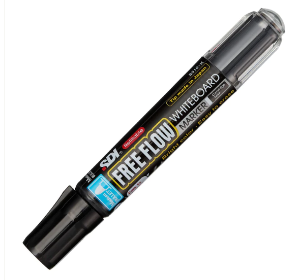 ROTULADOR PIZARRA BLANCA NEGRO FREE FLOW