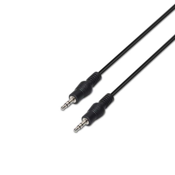 CABLE AUDIO ESTEREO JACK 3.5 MACHO/MACHO AISENS NEGRO - 10 METROS