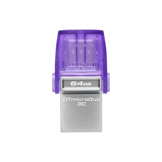 PENDRIVE MICRODUO 3.2 3C KINGSTON DATA TRAVELER - 64GB - USB 3.2 A USB TIPO C