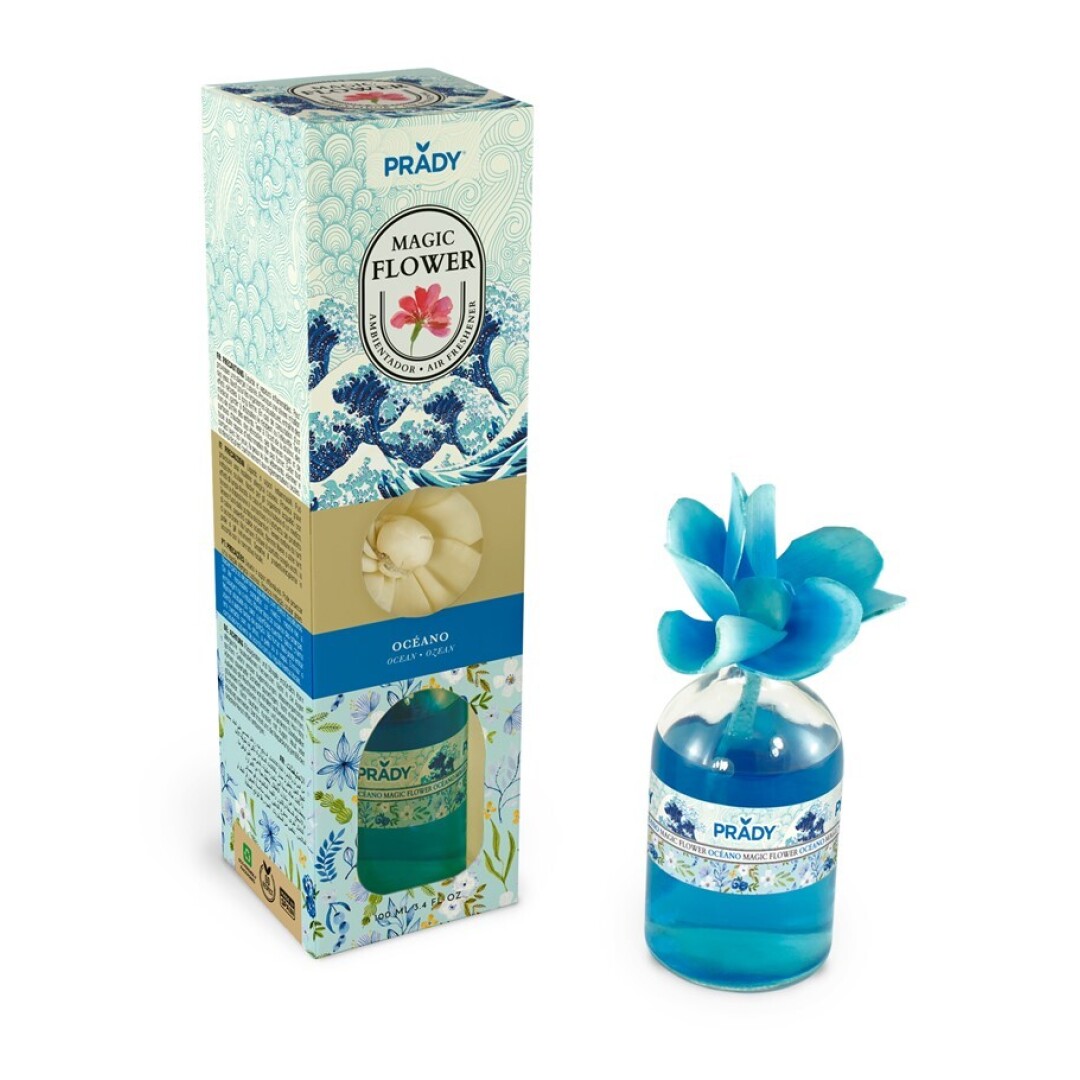 AMBIENTADOR MAGIC FLOWER OCEANO PRADY FRASCO CRISTAL 100ML