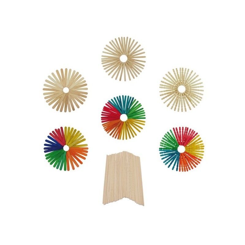 PALOS MADERA FINOS GRAFOPLÁS 11.4cm 50 UNIDADES