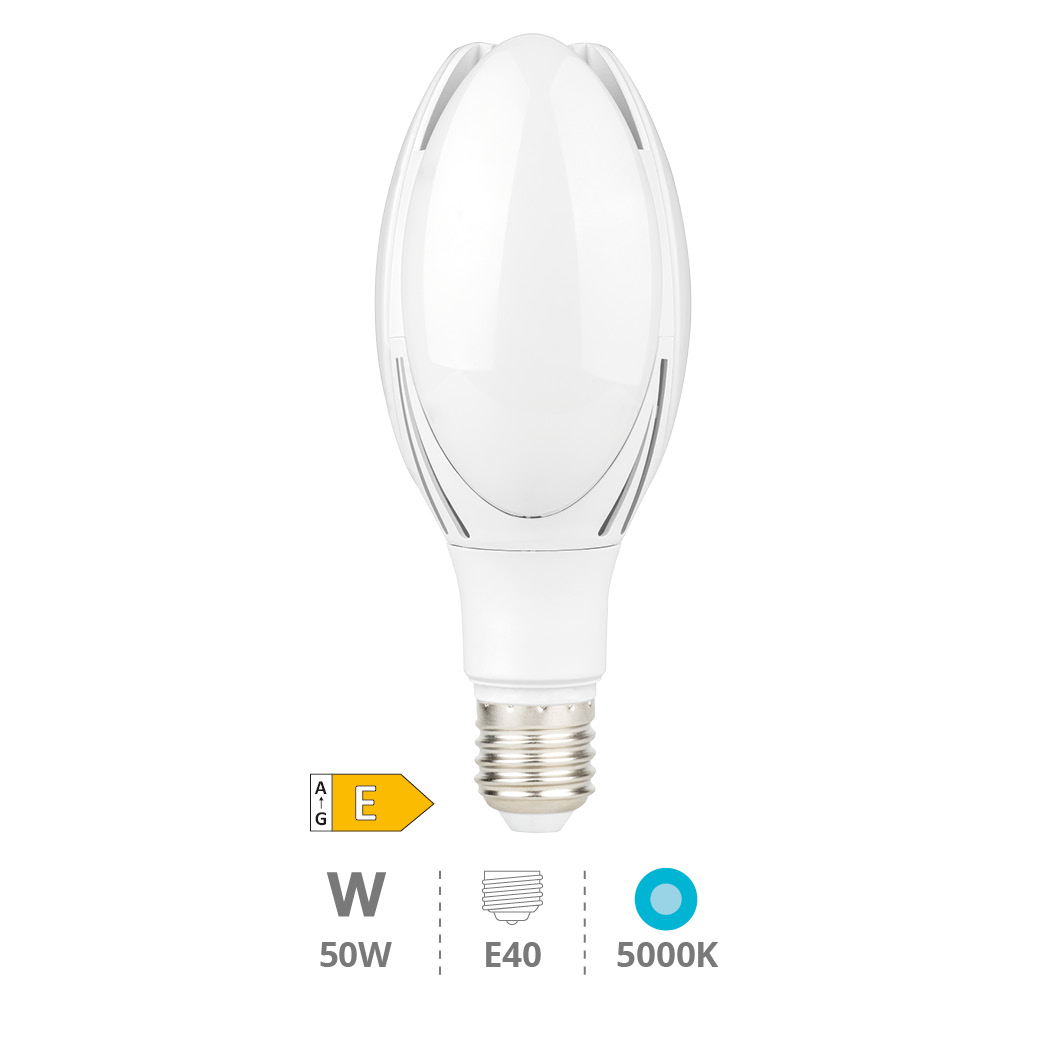 BOMBILLA LED INDUSTRIAL GSC OIHANA E40 50W LUZ BLANCA 5000K 5500 LUMENES