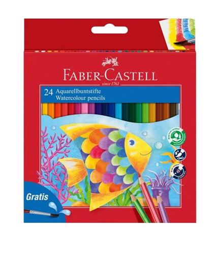 LAPIZ ACUARELABLE FABER CASTELL 24 UNIDADES
