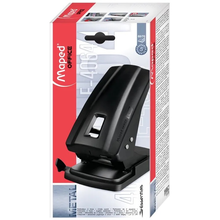 TALADRO MAPED METAL ESSENTIALS 60/70 NEGRO - HASTA 70 HOJAS