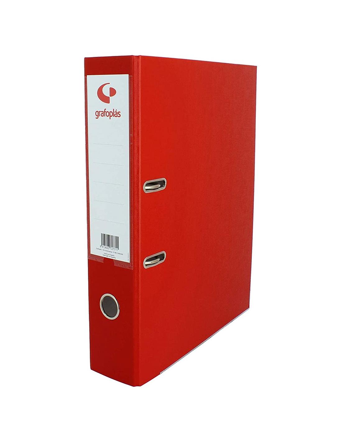 ARCHIVADOR PALANCA TAMAÑO Fº  ROJO 65 GRAFOPLÁS