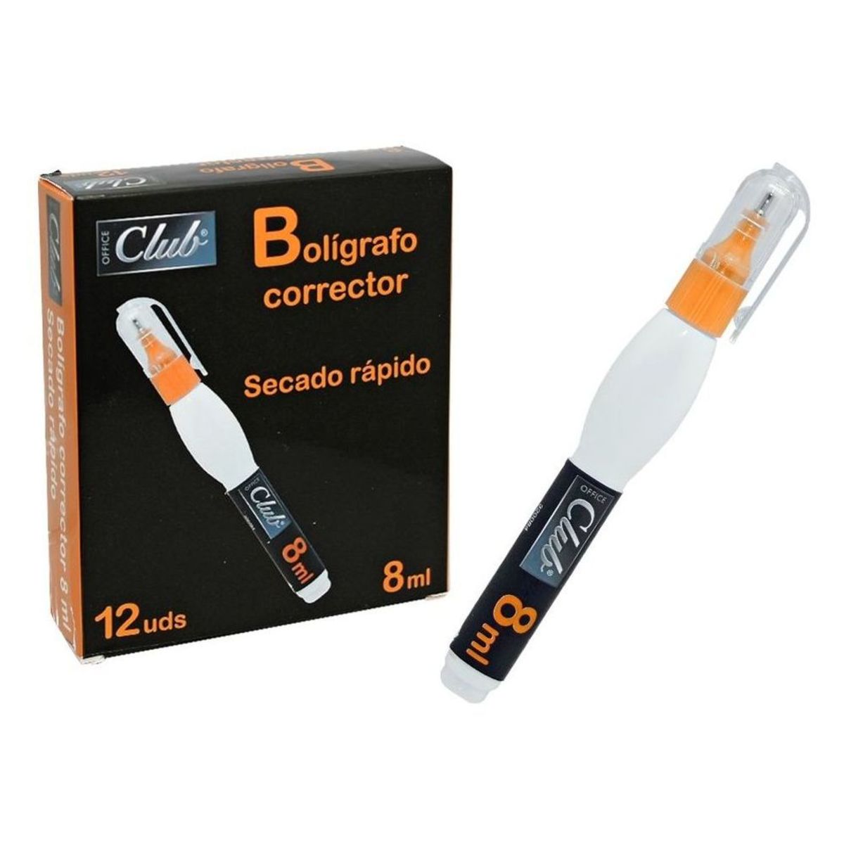 BOLÍGRAFO CORRECTOR OFFICE CLUB 8ML.