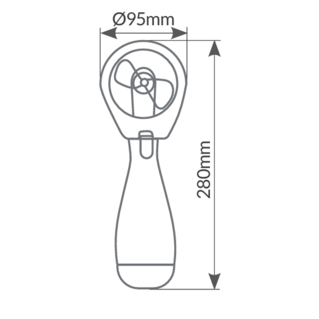 MINI VENTILADOR DE AGUA SUWA 2XAA GSC EVOLUTION