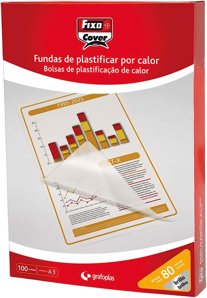 LAMINA PLASTIFICAR A/3 80MICRAS FIXO