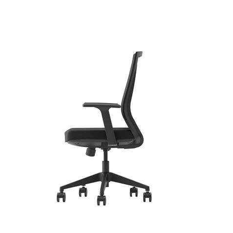 SILLA DE OFICINA CROMAD SE2000 - REPOSABRAZOS FIJOS - SOPORTE LUMBAR - RESPALDO DE MALLA