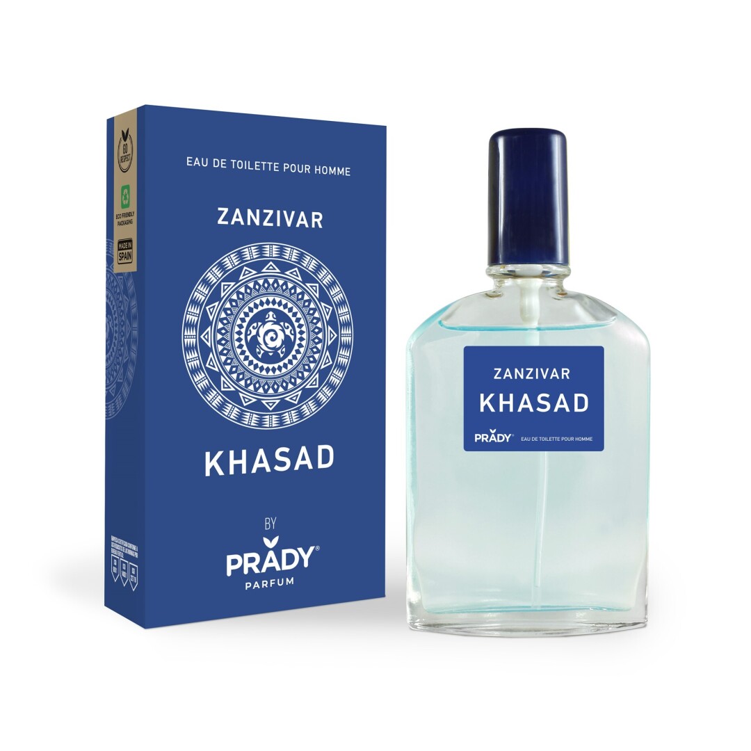 COLONIA HOMBRE KHASAD ZANZIVAR 90 ML PRADY - FRAGANCIA INSPIRADA EN LATTAFA ASAD ZANZIBAR