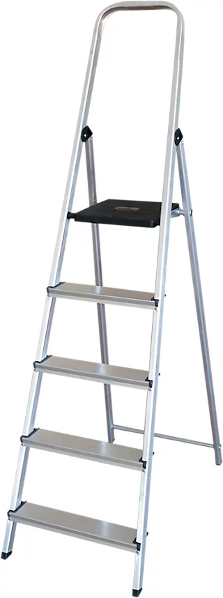 ESCALERA ALUMINIO 5 PELDAÑOS GSC - MAX. 150KG