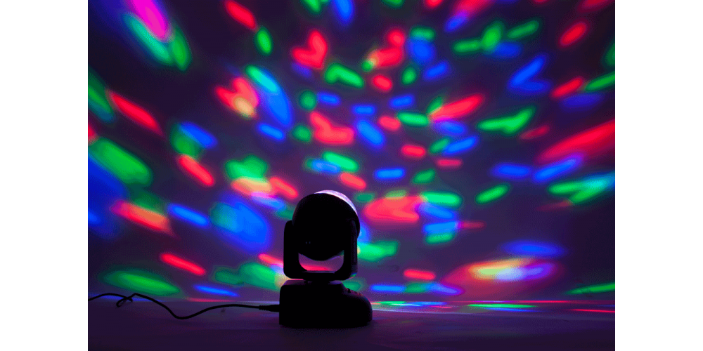 CABEZA MOVIL DE LED RGB IBIZA LIGHT LMH-ASTRO -MANDO A DISTANCIA -  EFECTO ASTRO