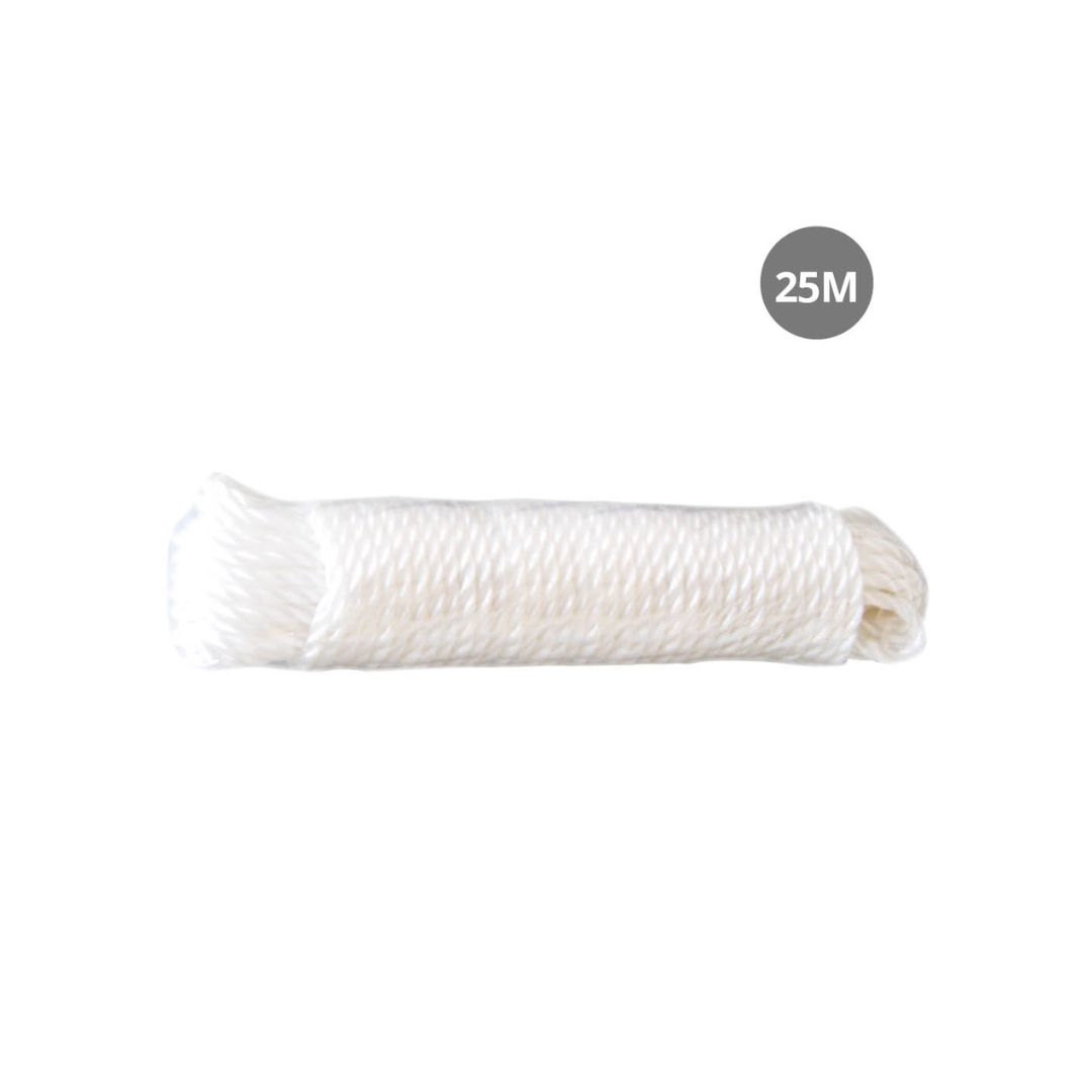CUERDA DE TENDER CABLEADA 25M GSC EVOLUTION   COLOR BLANCA