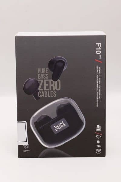 AURICULARES INALAMBRICOS PURE BASS ZERO F10 NEGROS