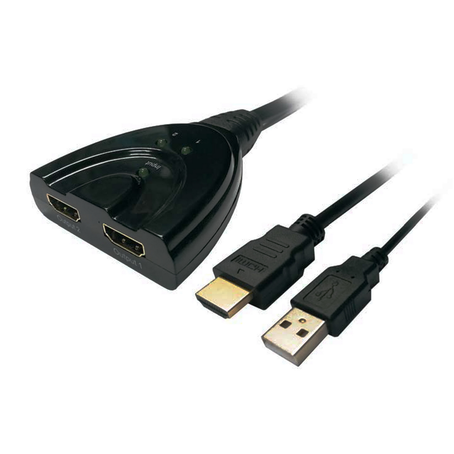 DUPLICADOR HDMI ALTA VELOCIDAD AISENS A123-0128 UNA ENTRADA / DOS SALIDAS - NEGRO
