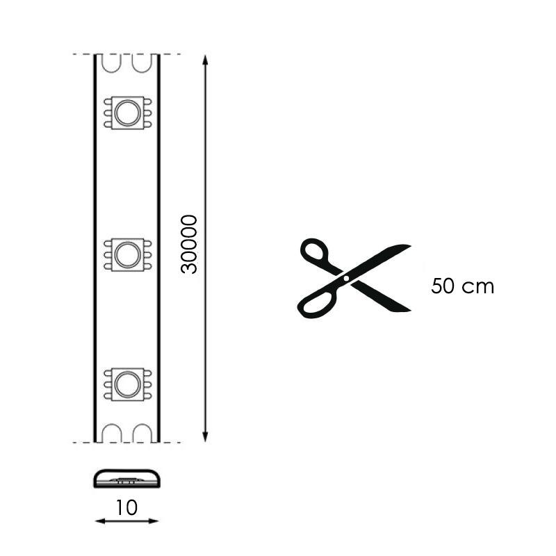 PACK TIRA LED DIGITAL RGB 24V SMD5050 15 METROS - APP + CONTROL REMOTO + FUENTE DE ALIMEN.