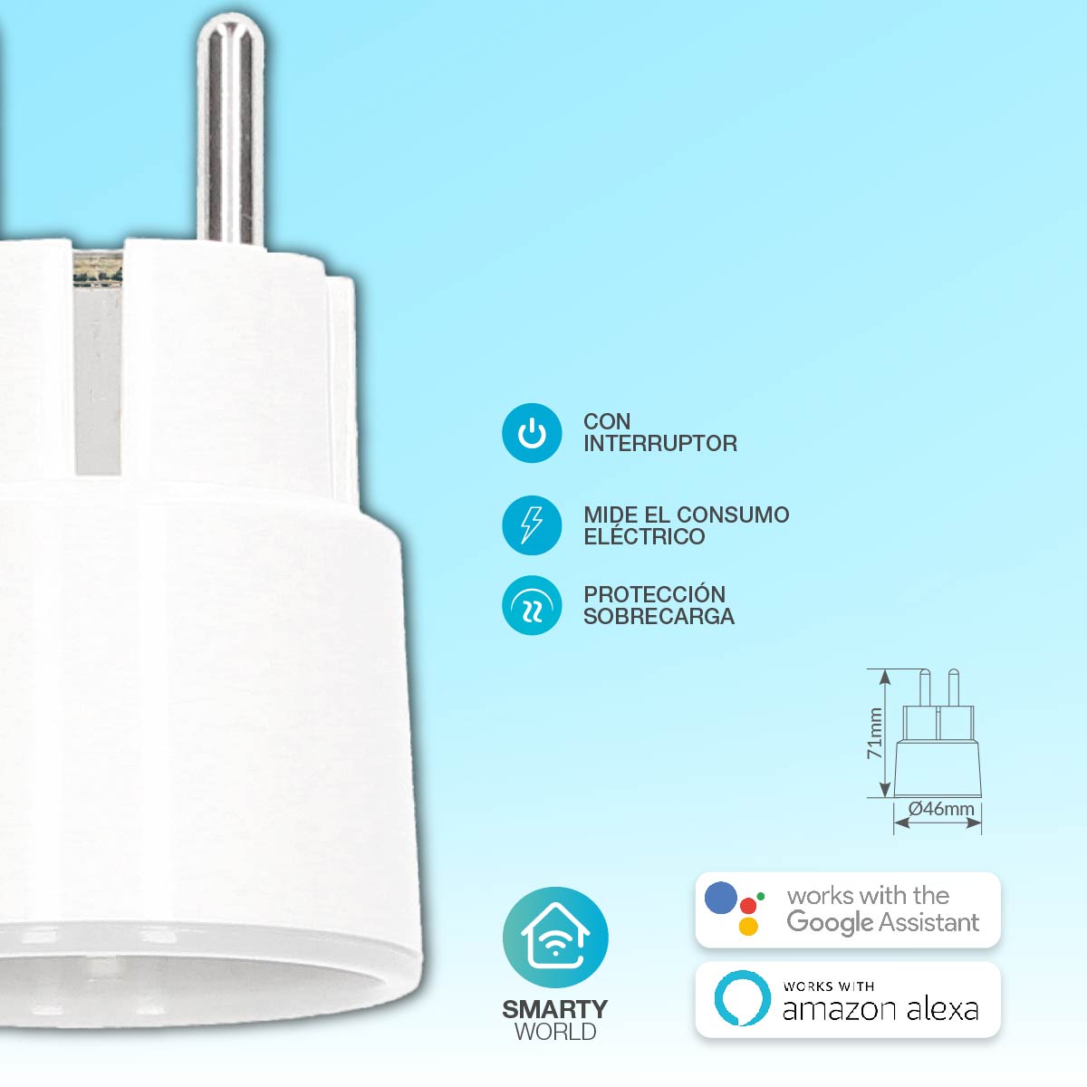 LADRON BASE INTELIGENTE GSC VIA WIFI - POTENCIA MAX. 3680W - IP20