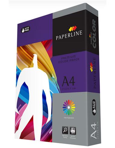 PAQUETE DE 500 FOLIOS 80GR A/4  MORADO PAPERLINE