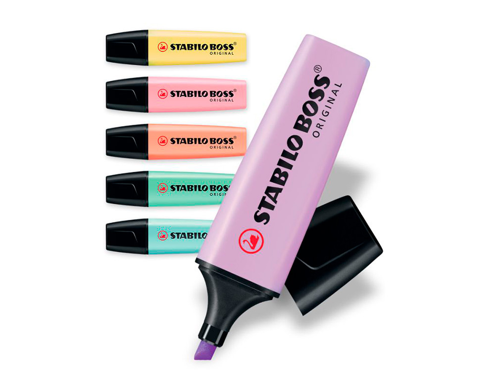 PACK FLUORESCENTE STABILO 6 UNIDADES PASTEL SURTIDOS