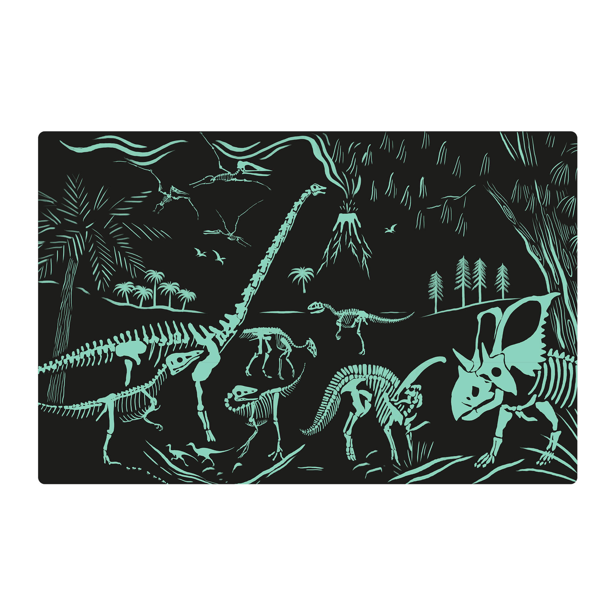 PUZZLE GLOW IN THE DARK DINOSAURIOS 60 UNIDADES APLI KIDS