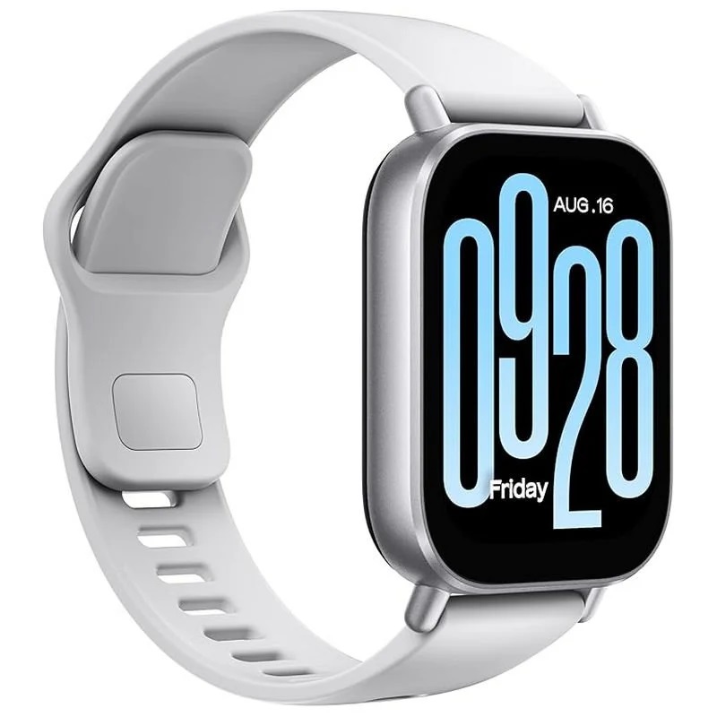 SMARTWACH XIAOMI REDMI WATCH 5 ACTIVE PLATA - GPS - FRECUENCIA CARDIACA - NOTIFICACIONES